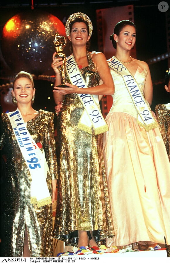 Mélody Vilbert élue Miss France 1995 le 28 décembre 1994.