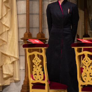 La princesse Charlène de Monaco - La famille princière assiste à la messe d'action de grace avec Te Deum à la cathédrale de Monaco à l'occasion de la Fête Nationale 2020 de la principauté de Monaco le 18 novembre 2020. © Olivier Huitel / Pool Monaco / Bestimage