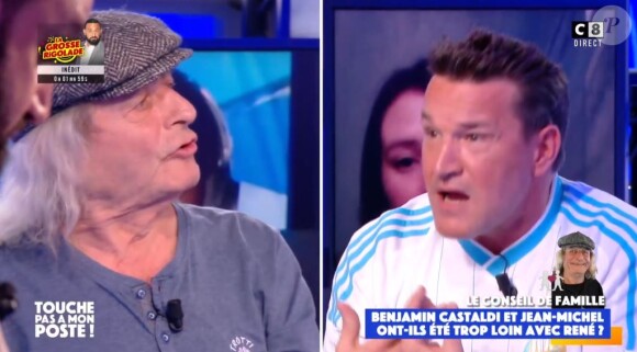 René Malleville s'explique avec Benjamin Castaldi et Jean-Michel Maire dans "Touche pas à mon poste", le 19 novembre 2020, sur C8