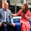 Le prince William, duc de Cambridge, et Kate Middleton, duchesse de Cambridge, visitent un "Job Centre" de Londres, automne 2020.