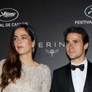 Anouchka Delon et son compagnon Julien Dereims - Photocall de la soirée Kering "Women In Motion Awards", Place de la Castre, lors du 72ème Festival International du Film de Cannes. Le 19 mai 2019 © Denis Guignebourg / Bestimage 