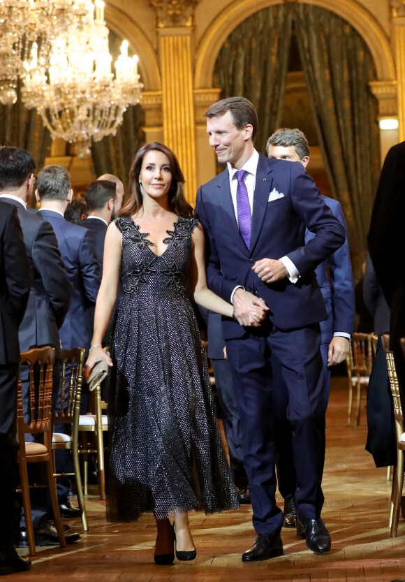Le prince Joachim de Danemark et la princesse Marie de Danemark - Dîner à l'hôtel de ville de Paris en l'honneur du couple princier du Danemark. © Dominique Jacovides / Bestimage
