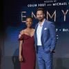 Samira Wiley, Ryan Eggold lors de la soirée de présentation des nommés pour la 70ème cérémonie des Emmy Awards au Wolfe Theatre Saban Media Center à Los Angeles, le 12 juillet 2018.