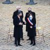 Anne Hidalgo ( Maire de Paris ) lors de l'hommage national rendu à Daniel Cordier aux Invalides à Paris le 26 novembre 2020. © Federico Pestallini / Panoramic / Bestimage 
