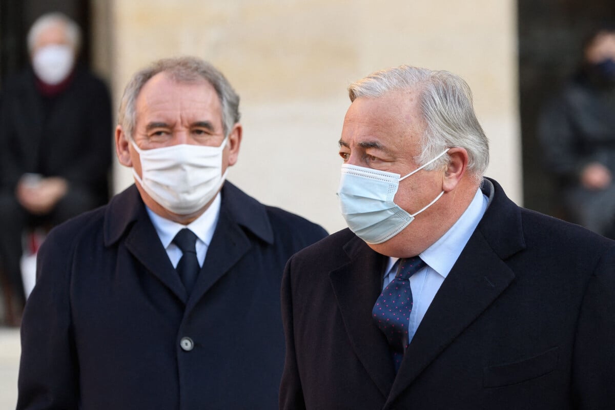 Photo : François Bayrou, Haut-commissaire Au Plan, Gérard Larcher ...