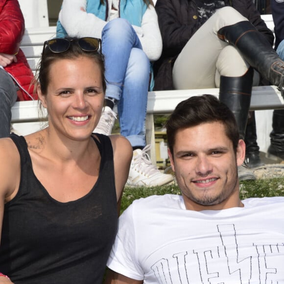 Laure Manaudou et son frère Florent Manaudou - People au "GPA Jump Festival" à Cagnes-sur-Mer, le 29 mars 2014.