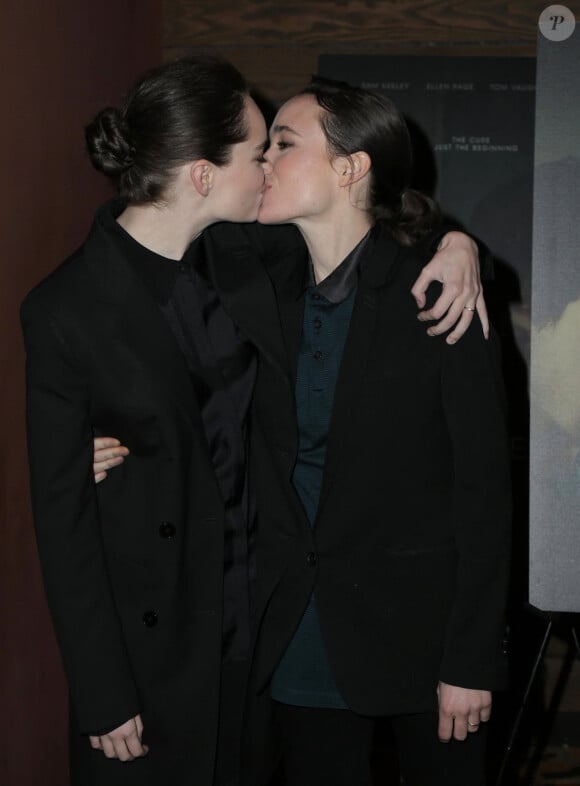 Elliot Page et sa femme Emma Portner assistent à la première du film The Cured au AMC Dine-In Sunset 5 à West Hollywood, le 20 février 2018