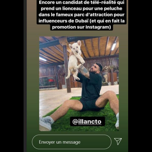 Hugo Clément s'en prend à Illan sur Instagram, le 1er décembre 2020