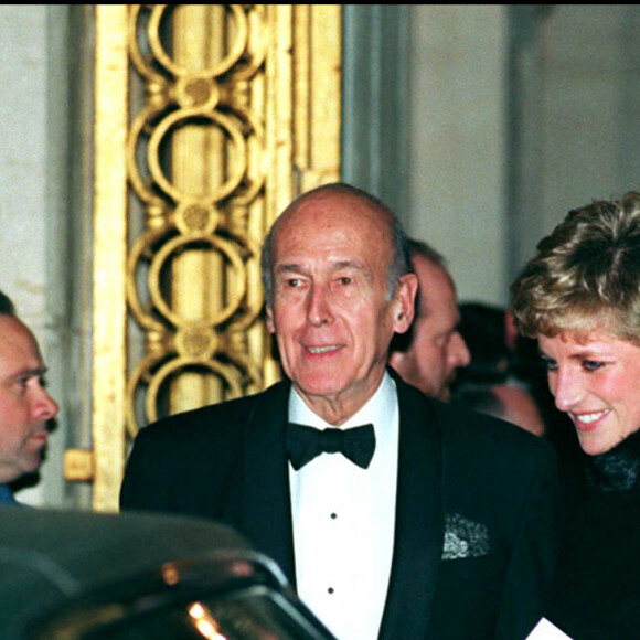 Lady Di et Valery Giscard d'Estaing