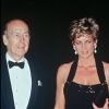 Valéry Giscard d'Estaing et Lady Di à Versailles