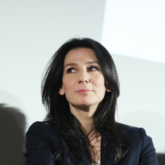 Marie Drucker lors de la conférence de presse 'La semaine du cinéma positif' au cinéma Publicis de Paris le 16 Avril 2019. © Denis Guignebourg / Bestimage 