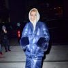 Celine Dion brave le froid de New York avec une maxi doudoune le 7 mars 2020. 