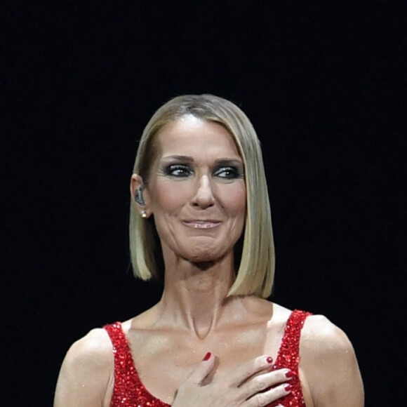 Céline Dion en concert à l'American Airlines Arena dans le cadre de sa tournée "Courage World Tour" à Miami