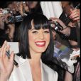 Katy Perry assiste à la cérémonie des NRJ Music Awards à Cannes. Le 17 janvier 2009.