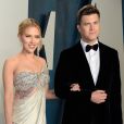 Scarlett Johansson et son fiancé Colin Jost - People à la soirée "Vanity Fair Oscar Party" après la 92ème cérémonie des Oscars 2020 au Wallis Annenberg Center for the Performing Arts à Los Angeles, le 9 février 2020.   