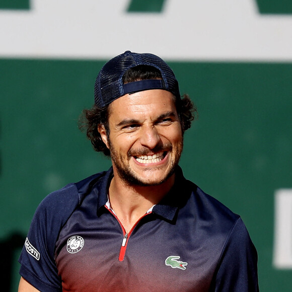 Amir Haddad - O.Meunier et P.H.Mathieu ont remporté le tournoi de tennis du programme "Stars, Set et Match", dont la marque française "Hair rituel by Sisley" est le partenaire officiel, sur le court Simonne-Mathieu dans le cadre des Internationaux de Roland Garros à Paris. Le 7 Octobre 2020. © Dominique Jacovides / Bestimage