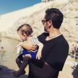 Emanuele Giorgi avec son fils, photo Instagram du 30 mai 2020