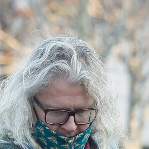 Pierre-Jean Chalençon assiste aux obsèques de Robert Castel (de son vrai nom Robert Moyal) au cimetière de Pantin, le 8 décembre 2020.