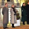 Le prince Edward de Wessex, la comtesse Sophie de Wessex , Catherine Kate Middleton, duchesse de Cambridge, le prince William, duc de Cambridge - La famille royale se réunit devant le chateau de Windsor pour remercier les membres de l'Armée du Salut et tous les bénévoles qui apportent leur soutien pendant l'épidémie de coronavirus (COVID-19) et à Noël le 8 décembre 2020.