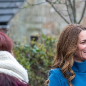 Le prince William, duc de Cambridge, et Catherine (Kate) Middleton, duchesse de Cambridge, rencontrent le personnel et les élèves lors d'une visite à la Holy Trinity Church of England First School à Berwick upon Tweed le deuxième jour d'une tournée de trois jours à travers le pays. Le 7 décembre 2020.