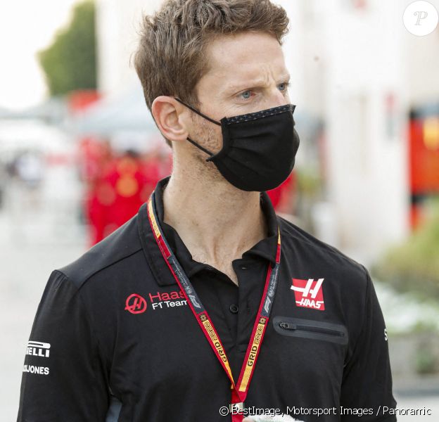(Le pilote Romain Grosjean est forfait pour le Grand Prix d'Abou Dhabi et arrête sa carrière de pilote après son accident ) - Romain Grosjean, Haas F1 - Grand Prix de Sakhir. © Motorsport Images / Panoramic / Bestimage