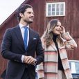 Le prince Carl Philip et la princesse Sofia (Hellqvist) de Suède se rendent à la ferme restaurant "Kulinarika" à Västra Ämtervik dans la municipalité de Sunne, automne 2020, en pleine épidémie de coronavirus (Covid-19).
