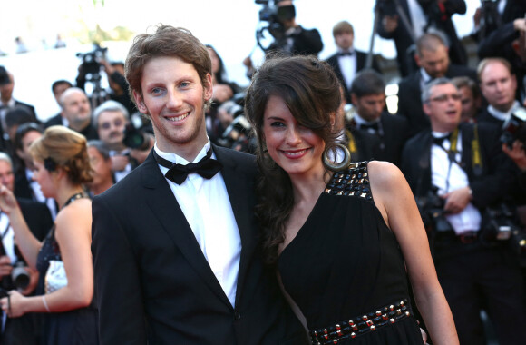 Romain Grosjean et sa femme Marion Jollès au Festival de Cannes en 2012
