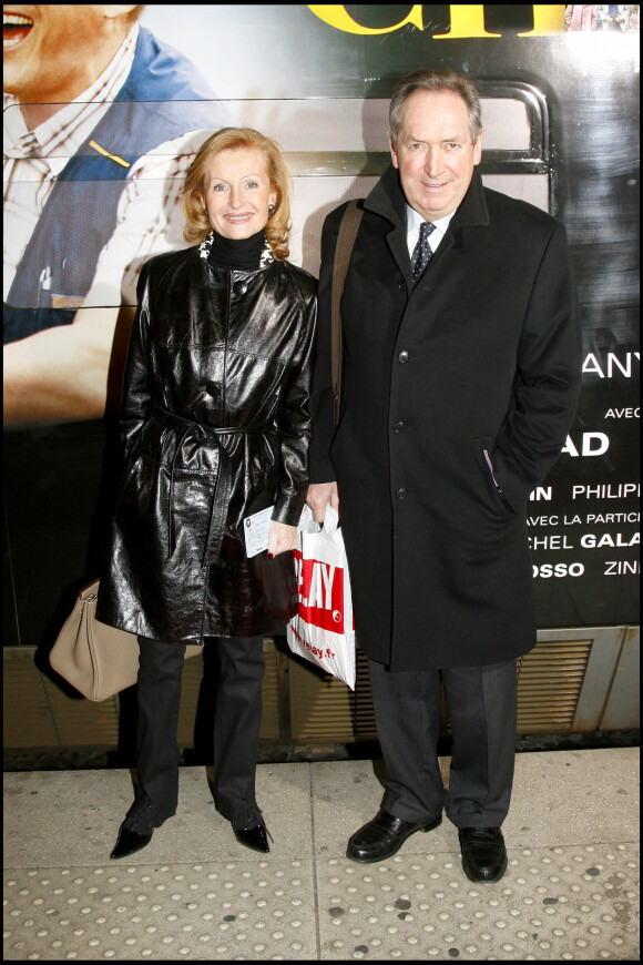Gerard Houllier et son épouse à Lille en février 2008.
