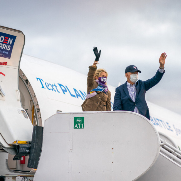 Jill Biden, la femme de Joe Biden - Jon Bon Jovi vient soutenir Joe Biden lors de meeting à Dallas et Bristol pour les élections présidentielles des Etats-Unis le 24 octobre 2020. © Adam Schultz/Biden for President via ZUMA Wire/ZUMAPRESS.com / Bestimage 