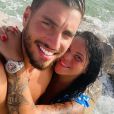 Sarah Fraisou et Ahmed amoureux à la plage, le 27 août 2020