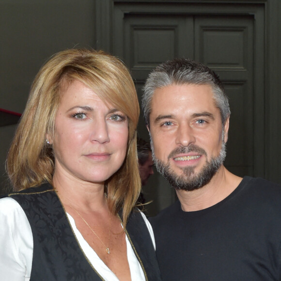 Exclusif - Natacha Amal et Anthony Dupray lors de la 15ème édition du "Challenge Laurette Fugain - Tournoi des Personnalités" au Grand Palais à Paris. Sous le patronage du Ministère de la Santé, le salon d'Honneur du Grand Palais a accueilli l'Association Laurette Fugain pour célébrer son 15ème anniversaire. Une journée exceptionnelle pendant laquelle entreprises, partenaires, bénévoles, personnalités et grand public ont découvert l'ensemble des animations mises en place et ont pu participer au Challenge Laurette Fugain autour de l'Autre Pétanque®. Paris, le 7 octobre 2017. © Gorassini-Perusseau/Bestimage 