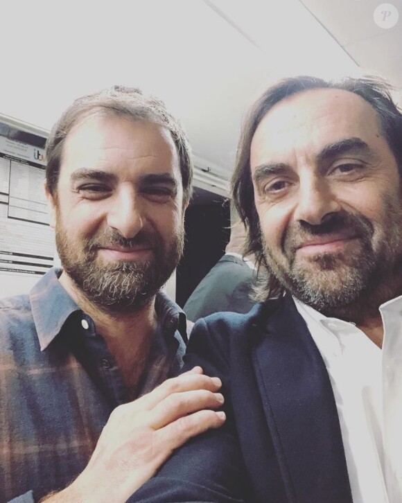 André Manoukian et Grégory Montel sur Instagram. Le 15 février 2019.