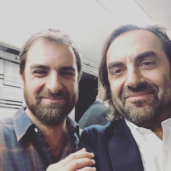 André Manoukian et Grégory Montel sur Instagram. Le 15 février 2019.