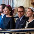 Princesse Victoria, Prince Daniel, Princesse Sofia, Prince Carl Philip - La famille royale de Suède assiste à la session d'ouverture du Parlement à Stockholm, le 10 septembre 2019.