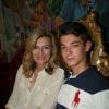 Valérie Trierweiler et son fils Léonard - Inauguration de la Fête des Tuileries à Paris