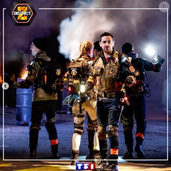 Estelle Lefébure dans "District Z", sur TF1 le 18 décembre 2020, avec Camille Combal, Kev Adams, Sandrine Quétier et Jarry au profit de l'association a2main.
