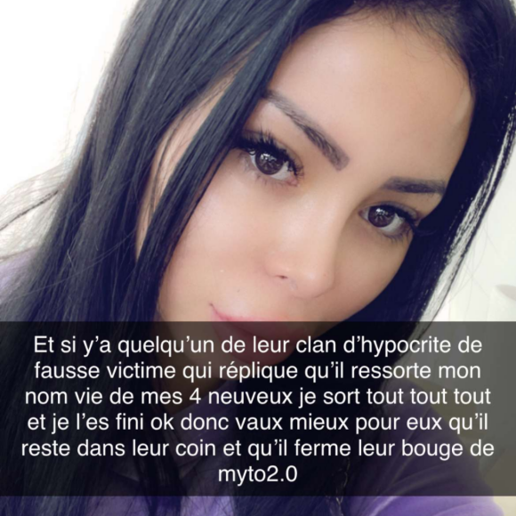 Maeva Ghennam en guerre contre la JLC Family sur Snapchat.