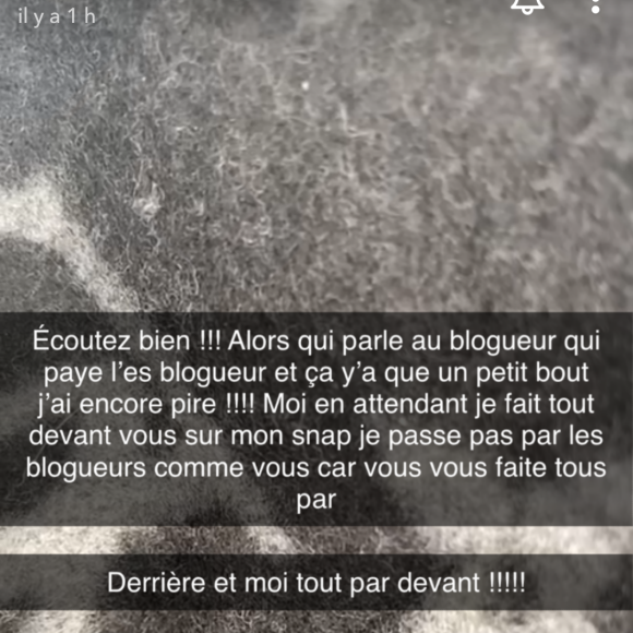 Maeva Ghennam en guerre contre la JLC Family sur Snapchat.