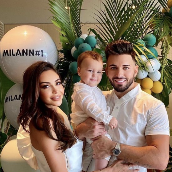 Nabilla, amoureuse de son mari Thomas Vergara et comblée par leur fils Milann.