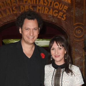 Eric Antoine et sa femme Calista - inauguration de la statue de cire de "Eric Antoine" au musée Grévin à Paris le 10 octobre 2018. © Coadic Guirec/Bestimage
