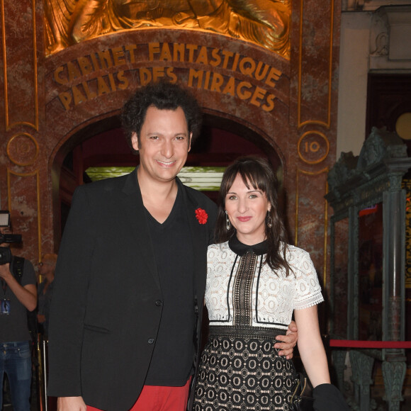 Eric Antoine et sa femme Calista - inauguration de la statue de cire de "Eric Antoine" au musée Grévin à Paris le 10 octobre 2018. © Coadic Guirec/Bestimage