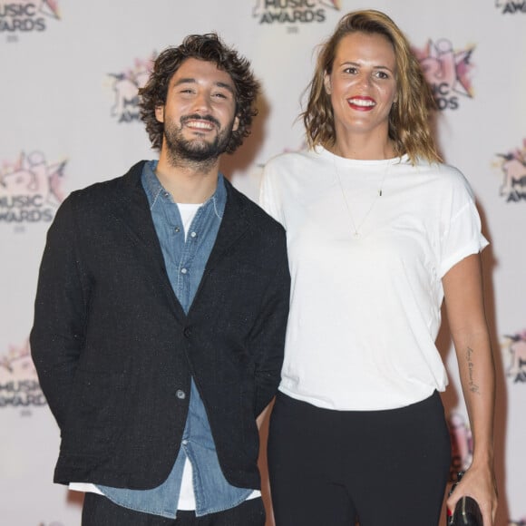 Laure Manaudou et son compagnon Jérémy Frérot - Arrivées à la 17ème cérémonie des NRJ Music Awards 2015 au Palais des Festivals à Cannes, le 7 novembre 2015.