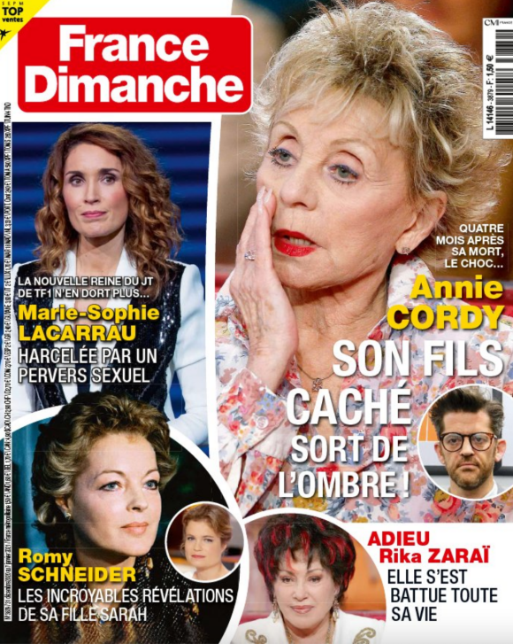 Couverture du dernier numéro de "France dimanche"