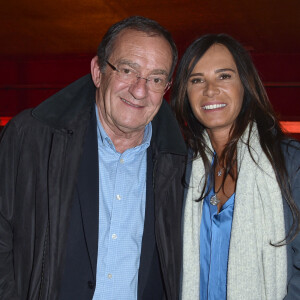 Exclusif - Jean-Pierre Pernaut et sa femme Nathalie Marquay - Les célébrités assistent au One Woman Show de l'humoriste E.Poux "Le syndrome du Playmobil" au Casino de Paris, France. © Giancarlo Gorassini/Bestimage