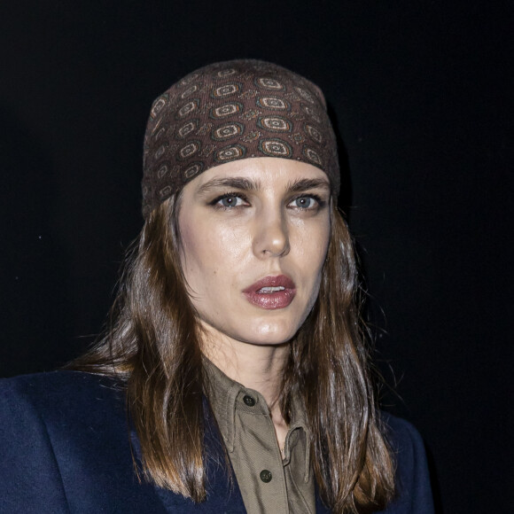 Charlotte Casiraghi au photocall du défilé de mode prêt-à-porter automne-hiver 2020/2021 Saint Laurent à Paris le 25 février 2020. © Olivier Borde / Bestimage 