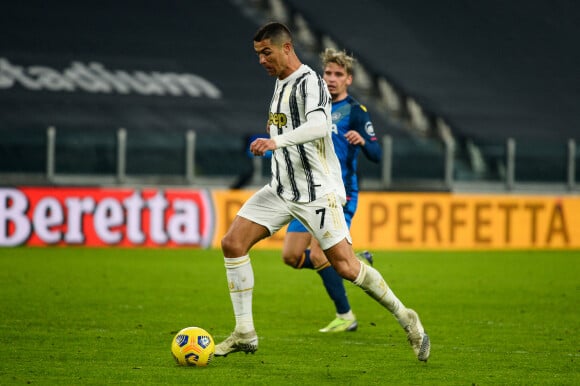 Cristiano Ronaldo lors du match Juventus Turin - Udinese au Juventus Stadium. Turin, le 3 janvier 2021.