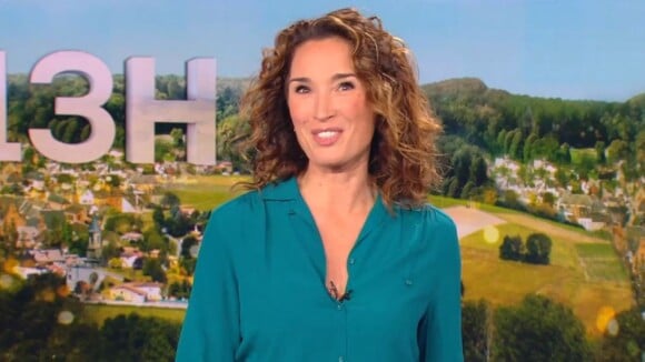Marie-Sophie Lacarrau aux commandes de son premier JT de 13h de TF1, le 4 janvier 2021