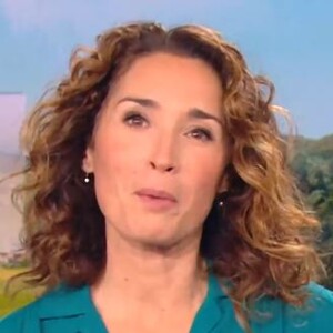 Marie-Sophie Lacarrau lors de son premier JT de 13h de TF1, le 4 janvier 2021