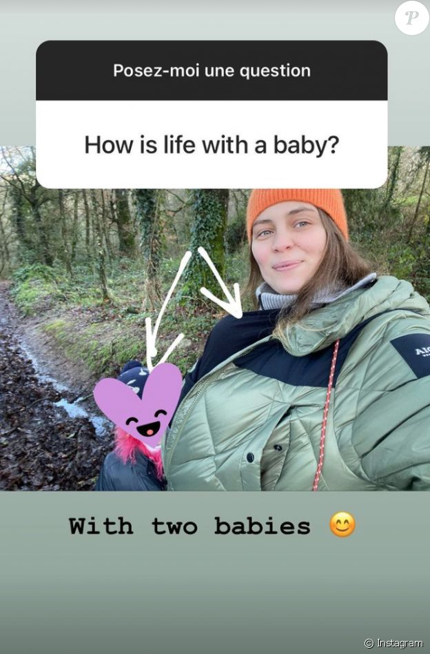Marie-Ange Casta partage une photo avec ses deux enfants sur Instagram.