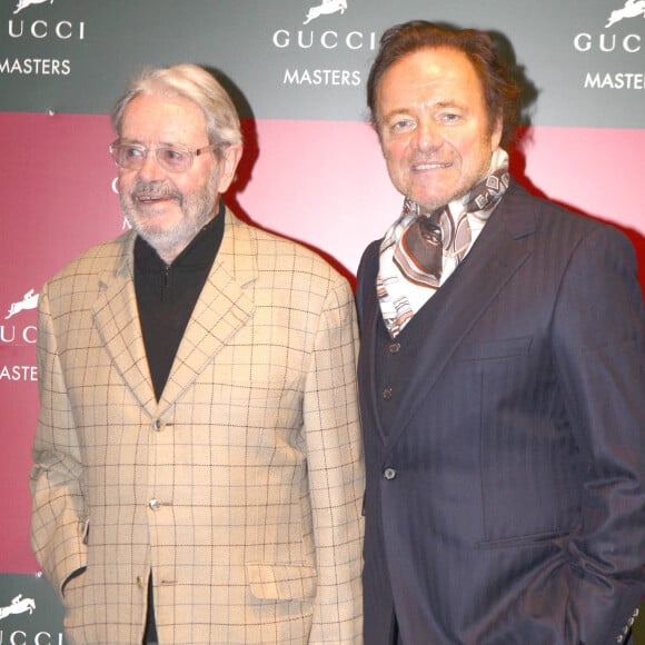 Guillaume Durand et son père Lucien Durand - Soirée Gucci Masters à Villepinte.